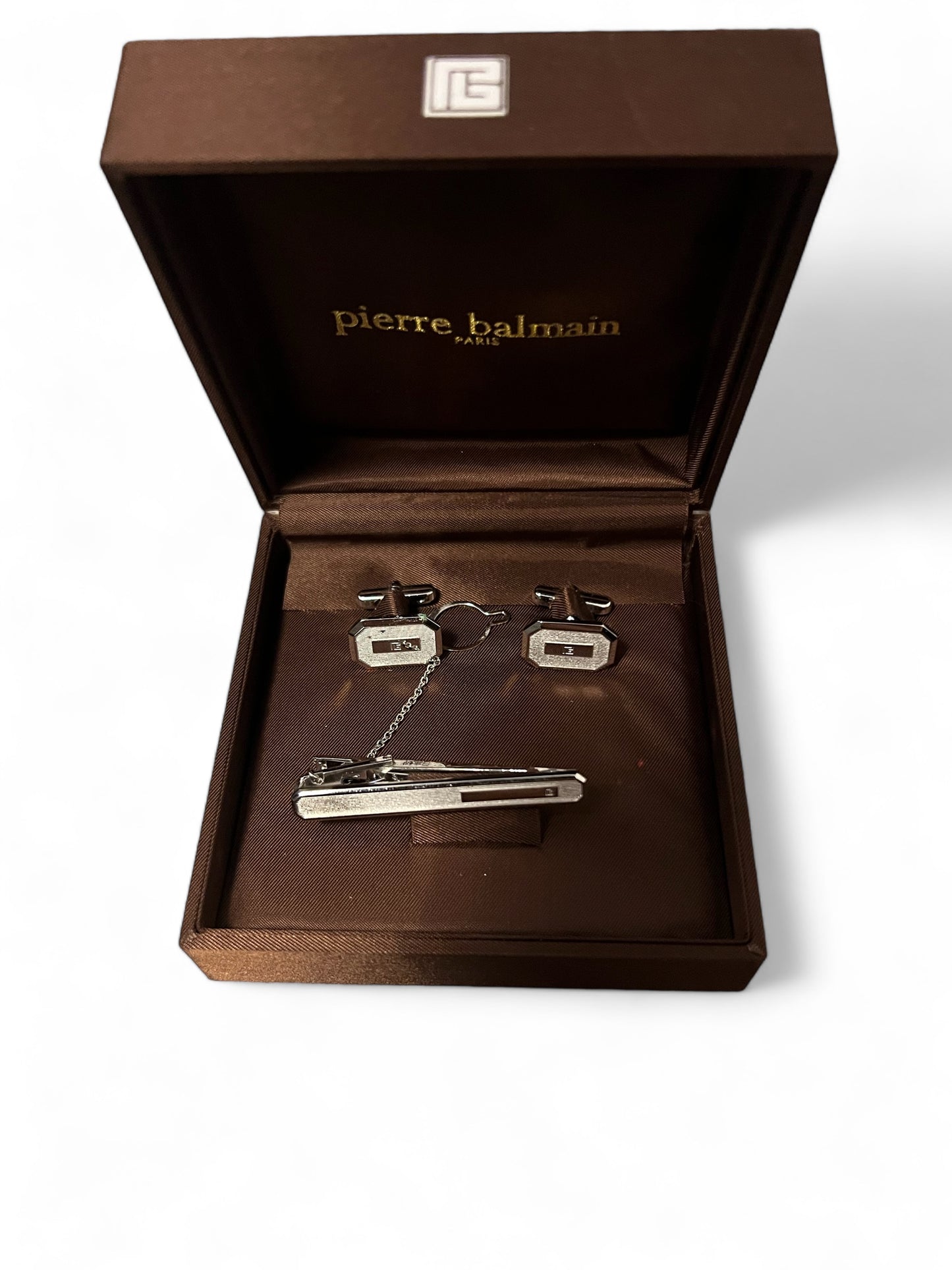 Pierre Balmin Cufflink and Tie clip set