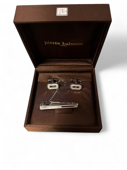 Pierre Balmin Cufflink and Tie clip set